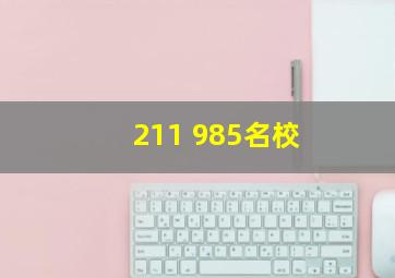 211 985名校